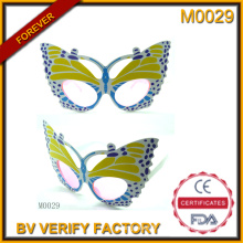 M0029 nouveau papillon forme plastique cadres forment partie lunettes de soleil